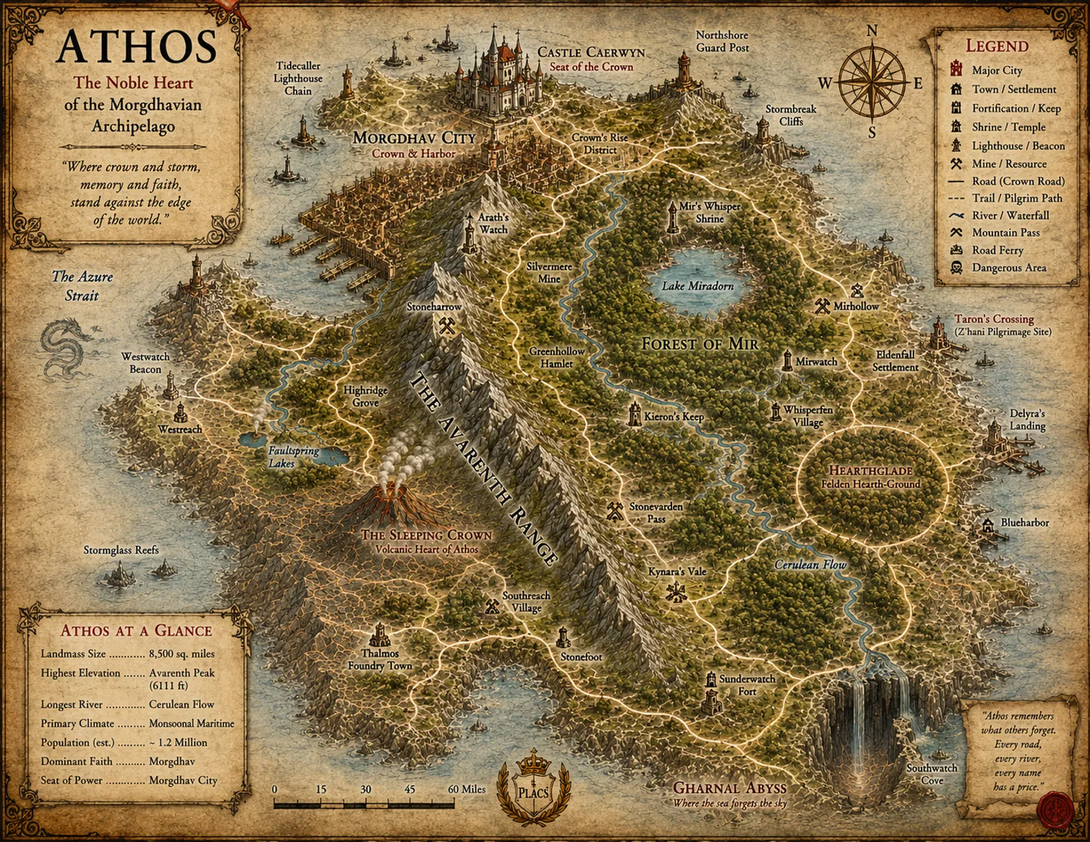 Map of Athos