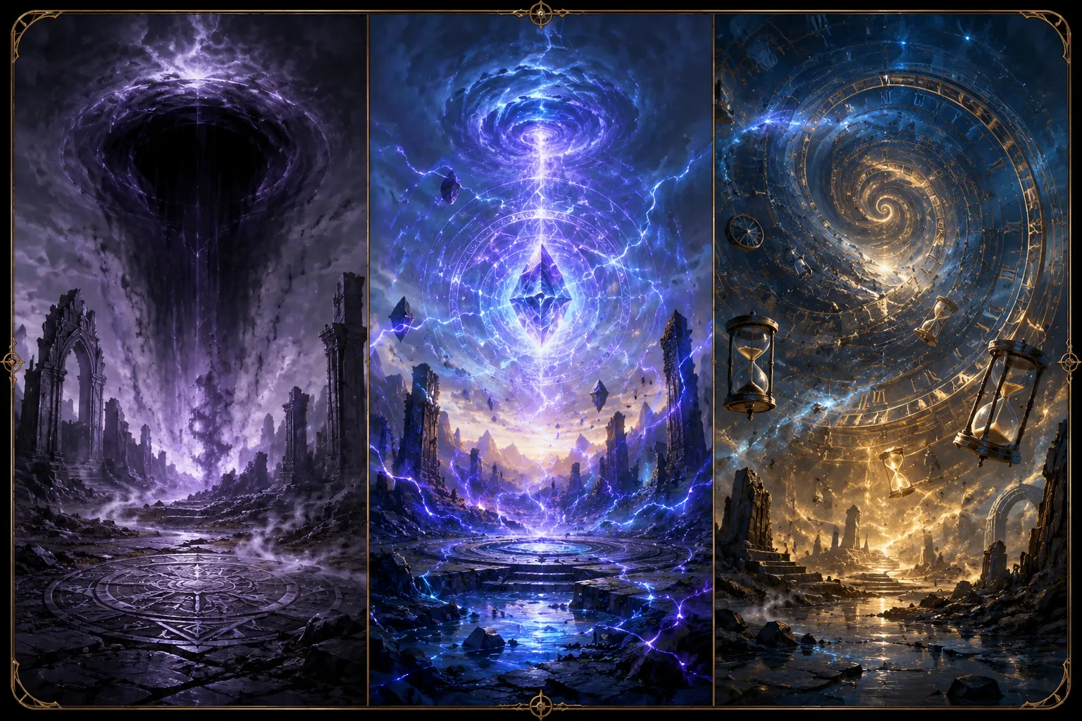 Three classified metaphysical zone types: a faithsink, a pulse zone, and a temporal zone.